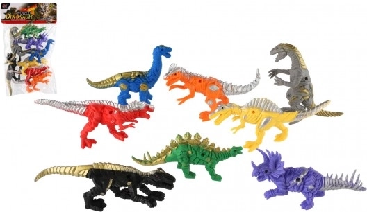 ensemble de dinosaures en plastique 8 pcs 14–17 cm en sachet