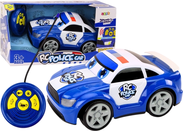 voiture de police RC dessin animé avec lumières et sons