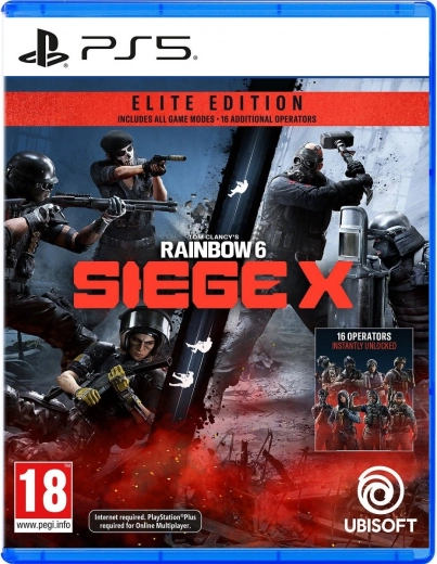 jeu playstation 5 tom clancy's rainbow six siege x elite edition