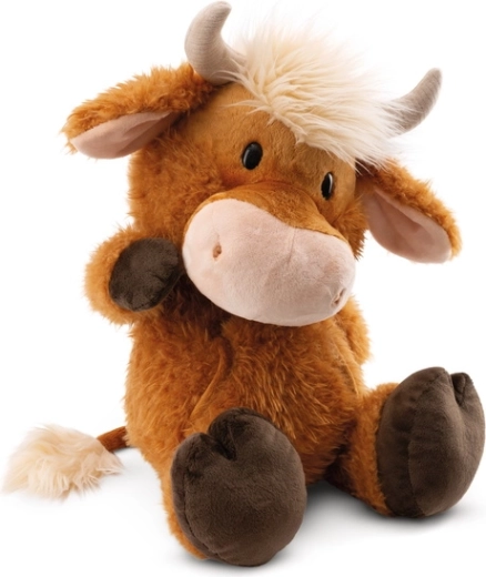 Peluche vache Highland écossaise de race McMooray 22 cm (NICI Green)