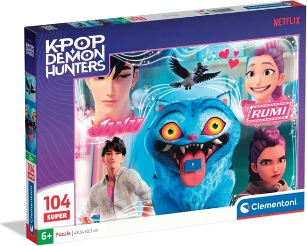 Puzzle Clementoni Super K‑Pop Demon Hunters 104 pièces