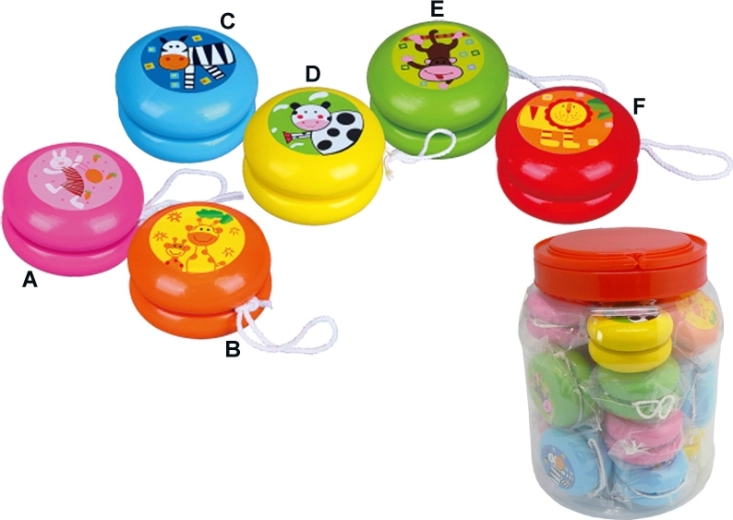 Yo-yo en bois BABU – plusieurs motifs