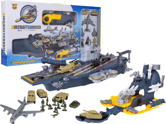 Set militaire pliable de porte-avions en mallette avec accessoires