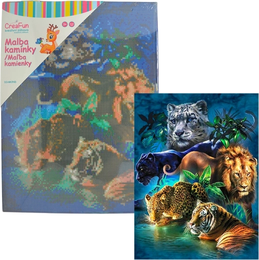 Peinture diamant – Tortues 30 × 40 cm