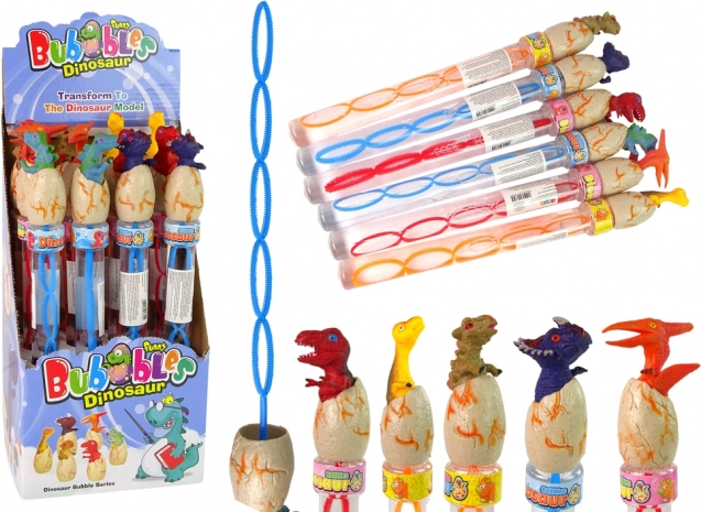 Bublifuk avec motif dinosaures 34 cm – couleurs assorties