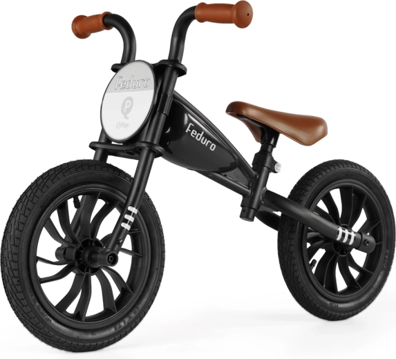 Draisienne Qplay Feduro noire pour enfants de 3 à 6 ans