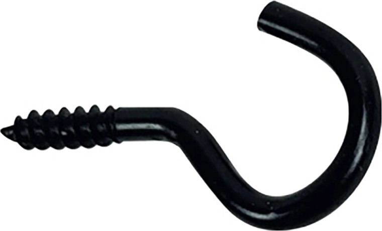 Œillet ouvert 18 × 50 mm, noir (4 pcs)