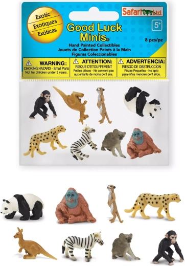 Safari Ltd. animaux exotiques – Good Luck Minis Fun Pack (8 mini figurines)