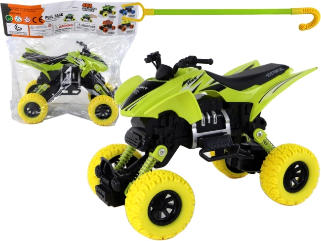 Quad enfant XC avec roues en caoutchouc, vert
