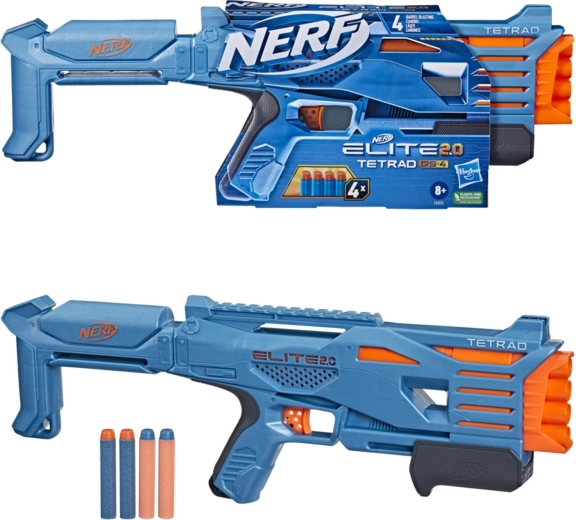 Nerf Elite 2.0 Tetrad QS-4 blaster à fléchettes