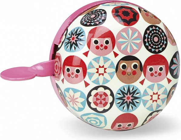 Vilac sonnette pour vélo enfant blanche avec motif petits roues - 1 pièce