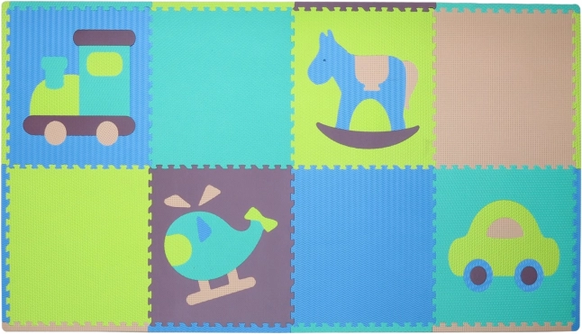 Puzzle en mousse jouets pour garçons avec bordures