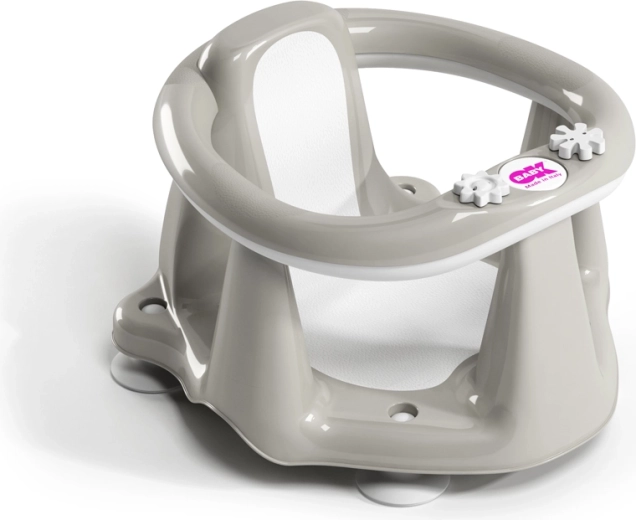 Ok baby siège de bain Flipper Evolution avec ventouses gris (6–15 mois)