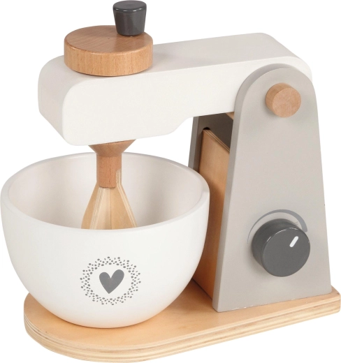 Mixeur de cuisine en bois pour enfants avec bol