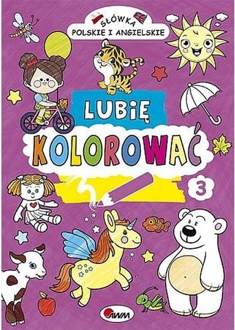 Lubię kolorować – vocabulaire polonais et anglais