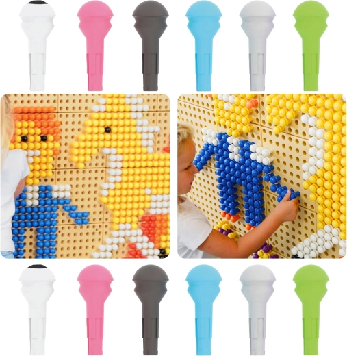 Picots colorés Masterkidz pour panneaux de manipulation STEM – 512 pièces