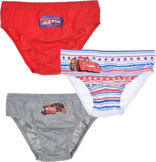 Slips garçon en coton Disney Pixar Cars – lot de 3 pcs