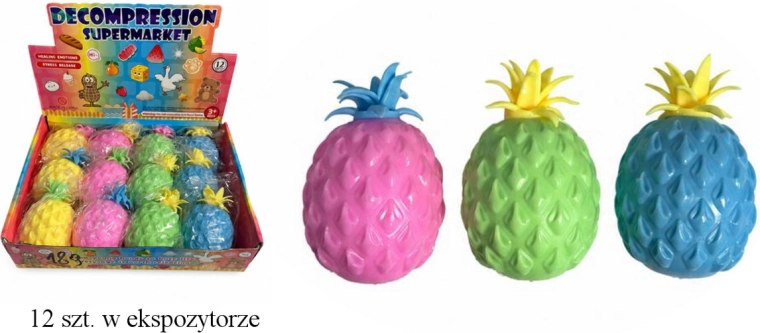 Balle anti-stress ananas - 1 pièce