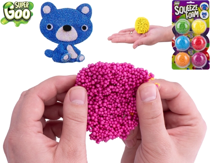 Super Goo pâte à modeler mousse – set de 6 couleurs