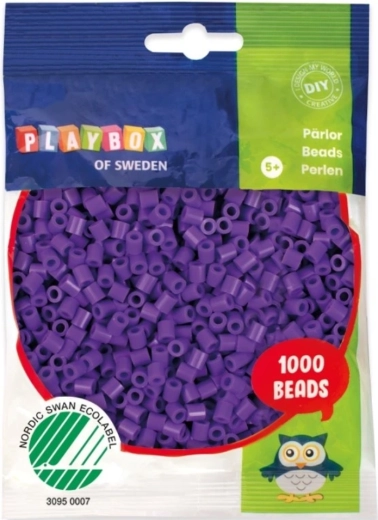 Playbox perles à repasser violettes 1000 pcs