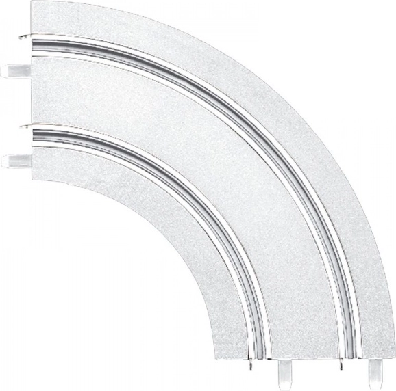 Virage 1/90° neige/glace pour circuits Carrera GO!!!, GO!!! Plus et Digital 143 (2 pcs)