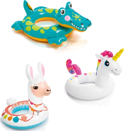 Bouée gonflable pour enfants INTEX – lama, licorne et crocodile
