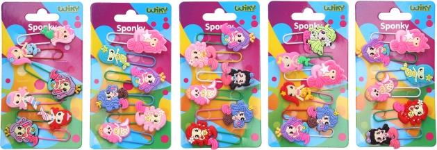 Pinces et marque-pages sirène, lot de 6 pcs