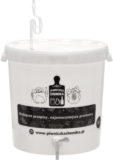 Cuve de fermentation 30 l avec couvercle, robinet, barboteur et joint