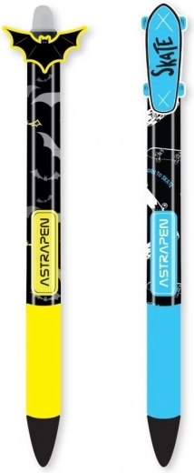 Stylo effaçable ASTRA Oops! Skate & Bats, 1 pc (assortiment de couleurs)