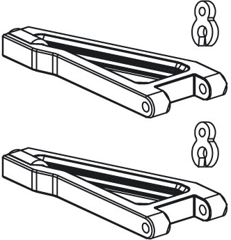 Bras de suspension avant supérieur pour Tiger, gauche/droite - 1 pièce