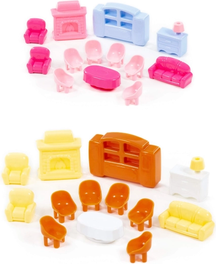 Meubles pour maison de poupées pour enfants – set de 13 pièces