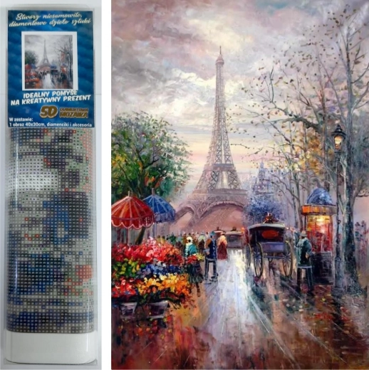 Norimpex peinture diamant promenade à Paris 30 × 40 cm
