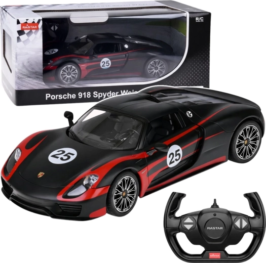 Voiture RC PORSCHE 918 Spyder Performance 1:14 noire Rastar