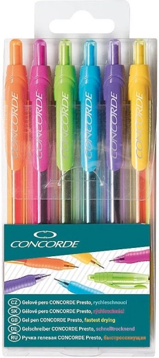 Stylo gel CONCORDE Presto – set de 6 pcs