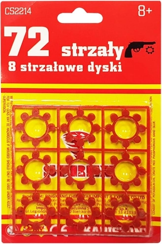 amorces disques à huit coups pour pistolets et revolvers pour enfants