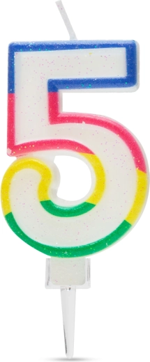 Bougie d’anniversaire chiffre 5