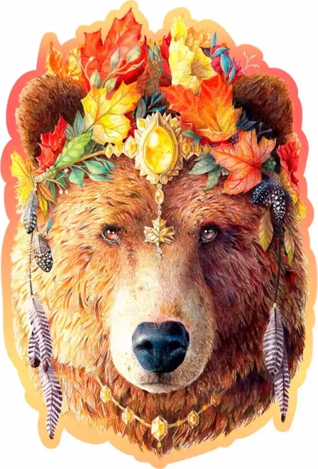 Puzzle en bois Ours Stylé de Wooden City