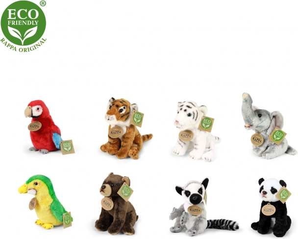 Animaux exotiques en peluche 15 cm Eco-friendly