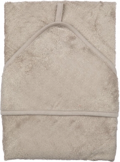 Serviette de bain Timboo avec capuche 75 × 75 cm Feather Grey