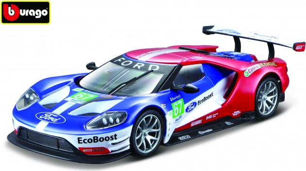 Modèle métallique de voiture 1:32 BBURAGO FORD GT Le Mans 2017 #67