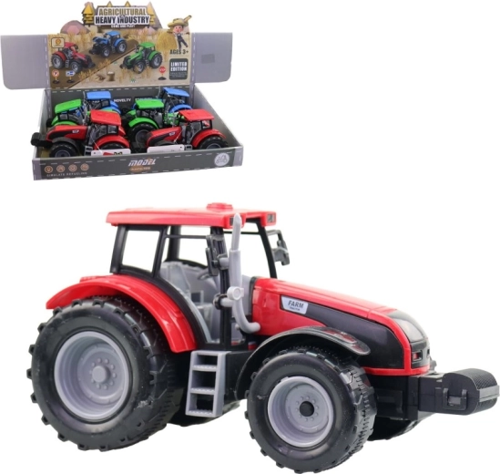 Tracteur en plastique 20 cm – lot de 6 pièces en présentoir