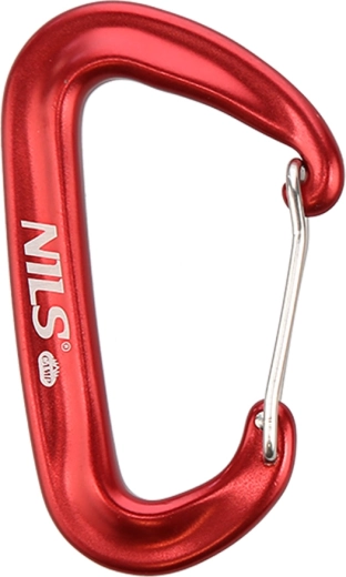 Mousqueton en aluminium NILS Camp 12 kN rouge