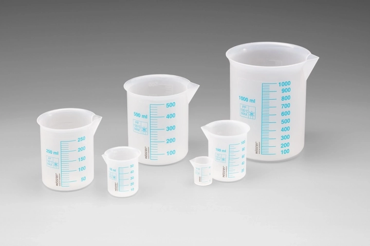 Wissner – lot de verres doseurs avec graduations bleues (6 pièces)