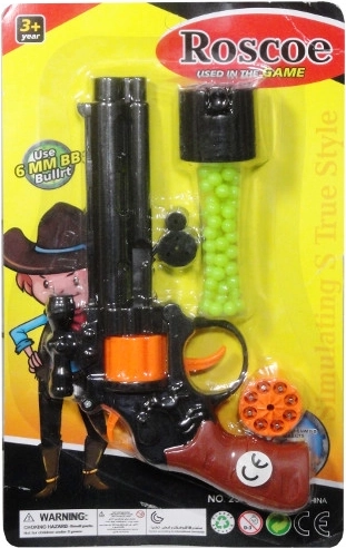 Trifox pistolet 2-en-1 pour amorces et billes en plastique