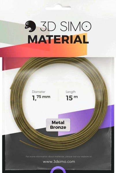 Filament pour stylo 3D et impression 3D à effet métal – or, 1,75 mm, 15 m