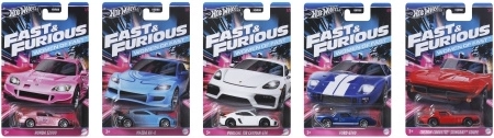 Petites voitures thématiques Hot Wheels Fast & Furious 1:64