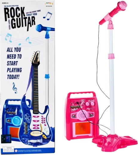 Guitare électrique avec amplificateur de puissance – bleu