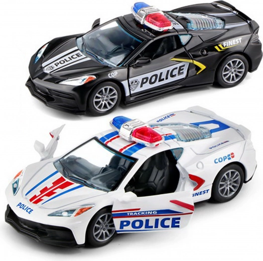 Voiture de police en métal 12 cm