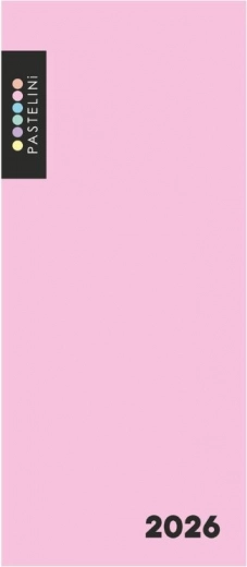 Agenda mensuelle 2026 rose Pastelini