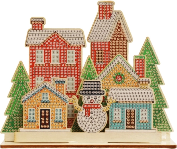 2Kids Toys peinture diamant avec support – village de Noël
